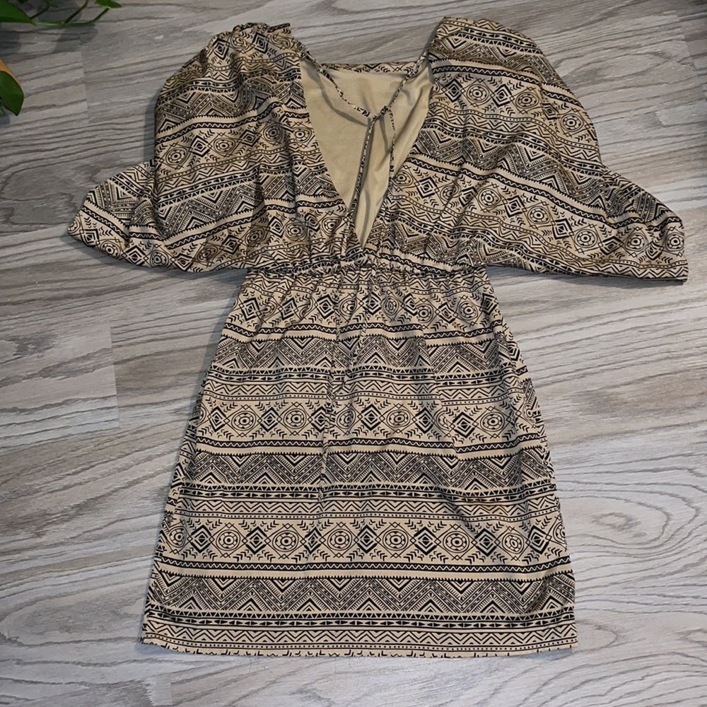 Hello Miss Aztec Print Dress Medium - Picture 4 of 7